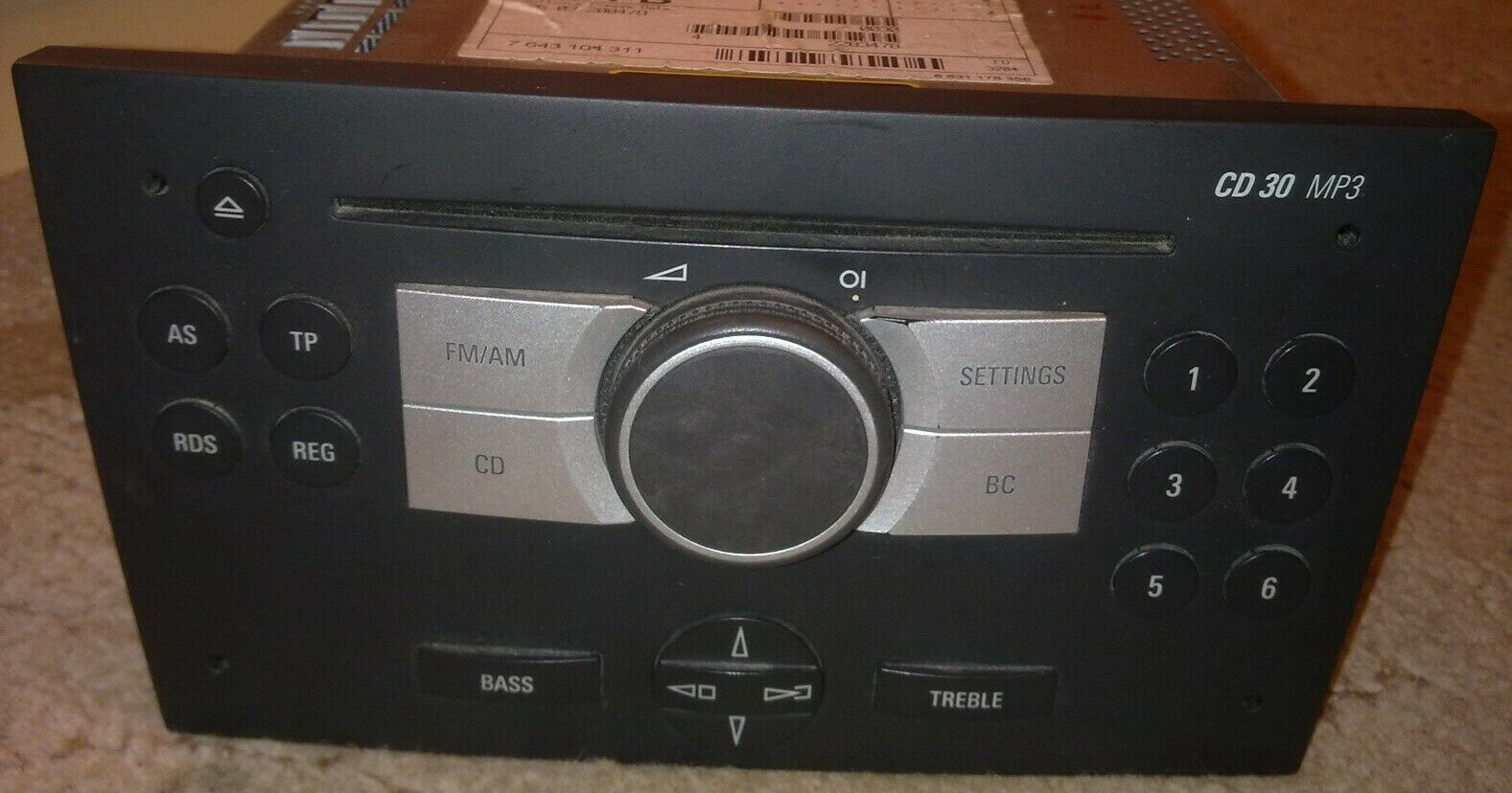Магнитола cd30 mp3 opel