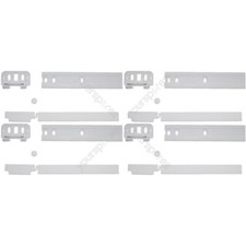 Integrated Fridge Freezer Decor Door Sliding Hinge Kit | Compatible Universal Fi