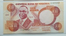 NIGERIA 10 NAIRA 2005 FDS UNC World Banknotes