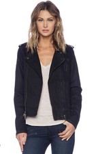 Hudson Black Moto Jacket Cynic Piston Small
