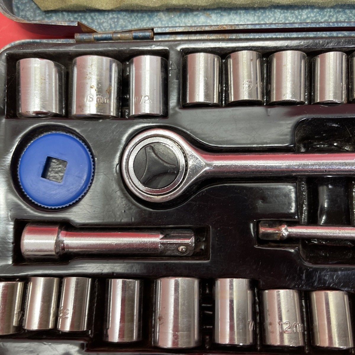 38 Piece Socket Set , Metric & AF 1/4 inch & 3/8 inch Drive | eBay