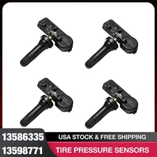 (4) OEM TPMS Tire Pressure Monitoring Sensors for Chevy GMC 13586335/13598771