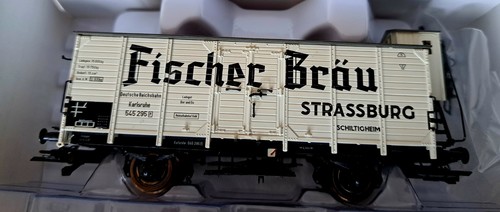Spur H0 BRAWA 49728 gedeck. Güterwagen ,,Fischer Bräu Elsass sehr gut in OVP  | Condition: Gebraucht
