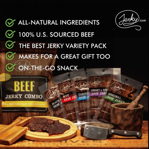 Beef Jerky Combo - Featuring Flavors Hot, Teriyaki, Original, Sweet & Spicy, ... - 第 5/9 張圖片