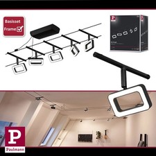 Paulmann Seilsystem Frame Schwarz 5x4,8Watt 3000K 230/12V mit Spannseil Schwarz