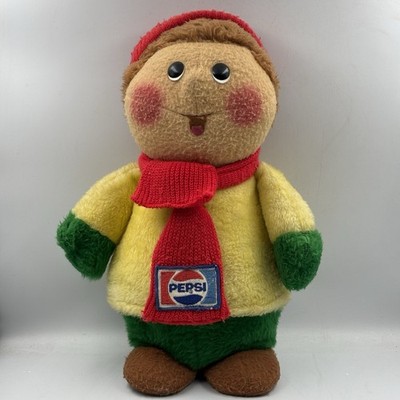 Vintage MCM Animal Fair Pepsi Store Display Caroler Plush Doll Santas Helper 17''