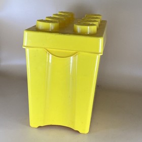 LEGO EMPTY Box & Lid ONLY CLASSIC Large 8 Stud Yellow Brick Storage Container