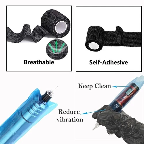 Pro Tattoo Supplies: 200 Machine Covers + 4 Grip Tapes for Serious Artists image 6