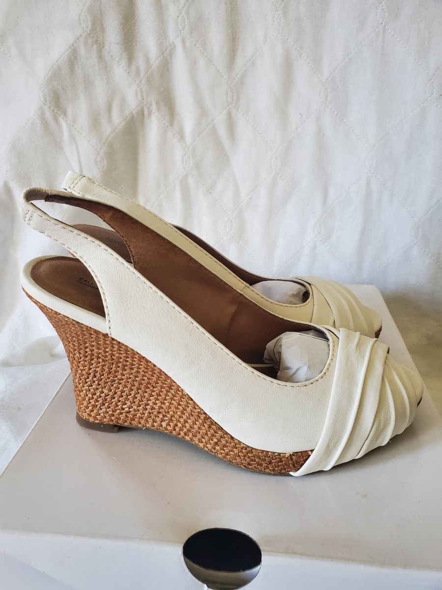 Size 8 Women's - Call It Spring Taneka Wedge Heel White View 6