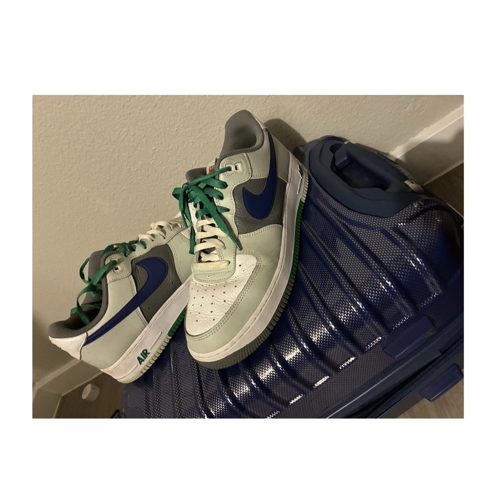 Nike Air Force 1 Low Top Size 11 Men's Leather Colorblock Sneaker Lace Up