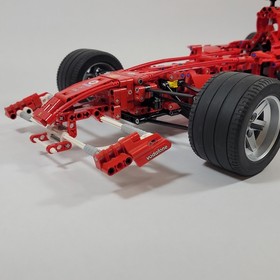 Vintage LEGO Ferrari F1 8674 Racer 1:8 Indy Race Car Stickers Clean 98% Complete
