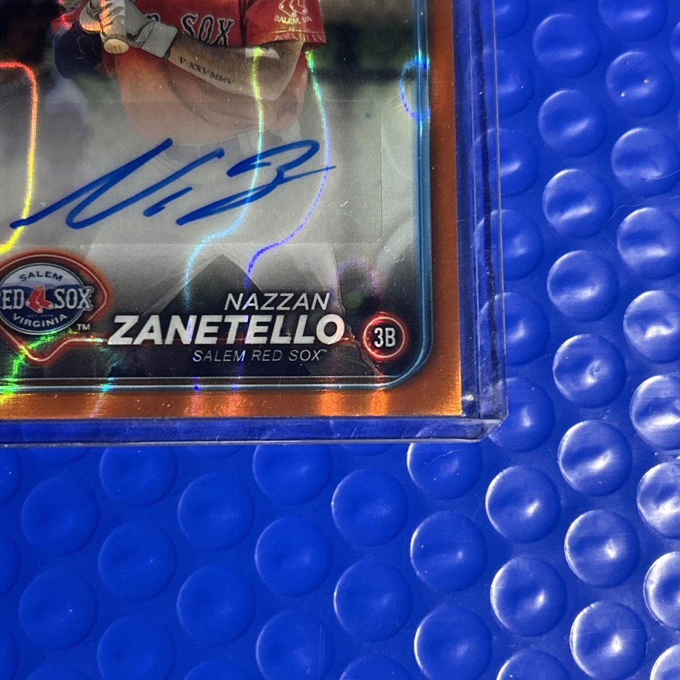 Kazan Zanetello 2024 Topps Chrome Pro Debut Orange Lava Refractor Auto /25 🔥🔥 - Image 4 of 4