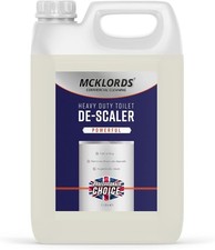 McKLords Heavy Duty Toilet Cleaner and De-Scaler, 5 Litre, Clear 3.97 per litre