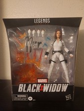 Black Widow 2020 Marvel Legends 6  Deluxe White Costume Action Figure & Stand