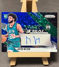 2024-25 Panini Prizm Fast Break Blue Rookie Auto RC / 49 - Anton Watson