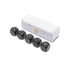 Versace Medusa-Head leather dice set