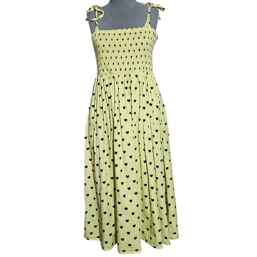 Lazy Oaf Lemon Love Smock Dress with Pockets Size 12