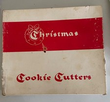 Vintage 1940's Christmas Cookie Cutters in Original Box