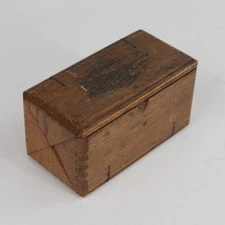 Antique Oak Puzzle Box with Parts for 1899 Singer 27 Sewing Machine