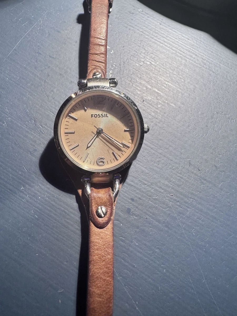 New Women Fossil Georgia Glitz Quartz WR Analog 32mm Watch (H711) \