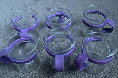 6x Bodum Bistro Glas Becher lila - kultige Star Trek Picard Stil Glaswaren