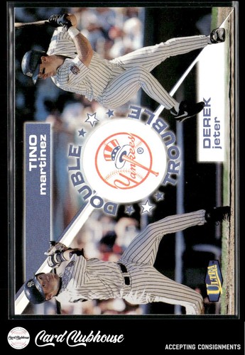 Derek Jeter Tino Martinez [Double Trouble] #5 1998 Ultra Double Trouble card