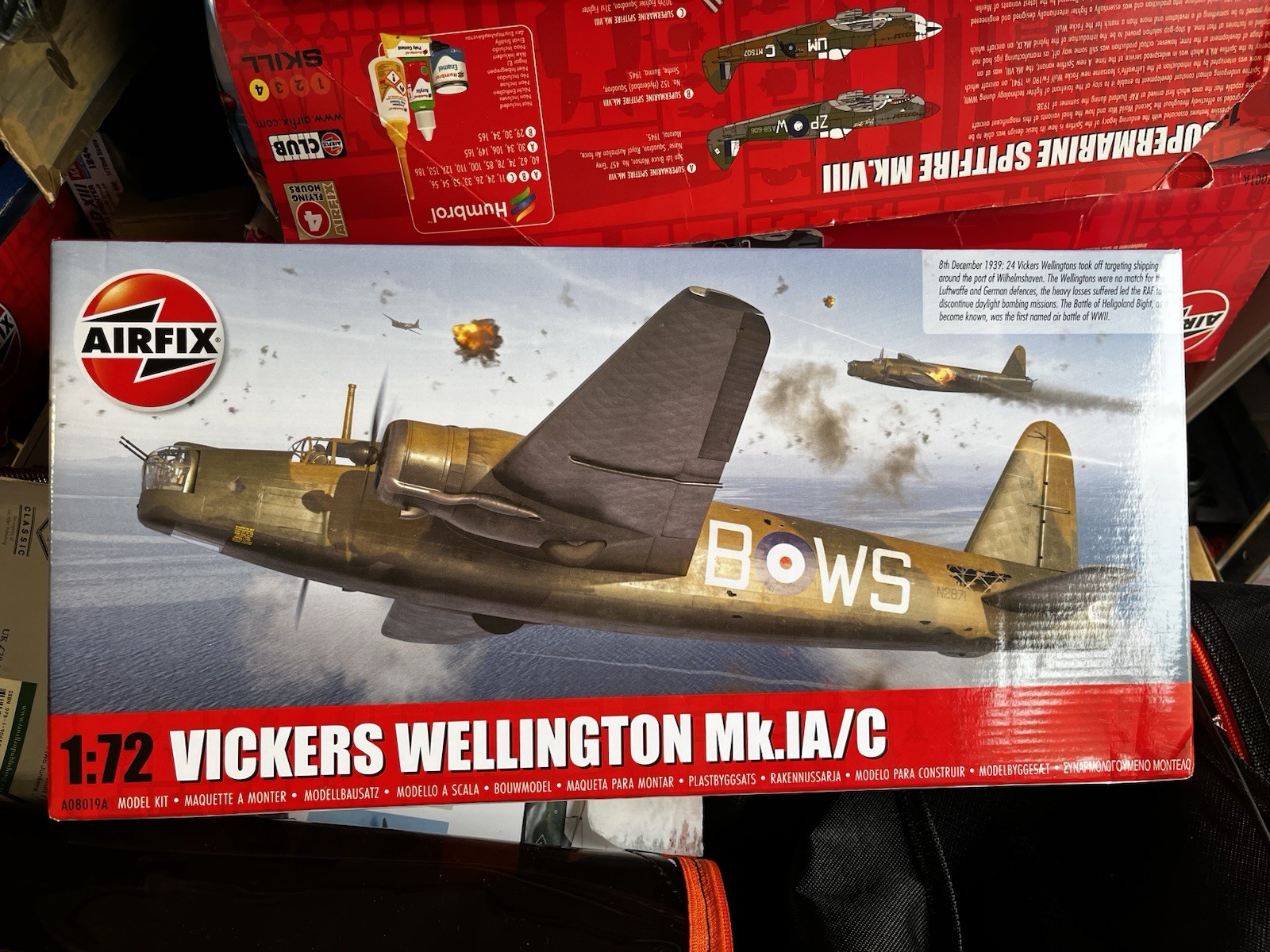 Airfix 1:72 Vickers Wellington Mk.IA/C model kit (Item Code: A08019A) Sealed