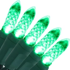 70 Ct Holiday Outdoor String LED Lights - Green - 21 ft by Sunnydaze