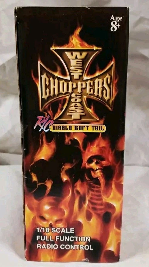 R/C Diablo Soft Tail, 2007, Jesse James, 27 Mhz, West Coast Choppers, 1:18 - Image 4 of 4