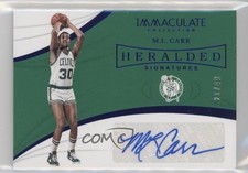 2018 Panini Immaculate Heralded Signatures Blue 21/49 ML Carr #HS-MLC Auto 5w7
