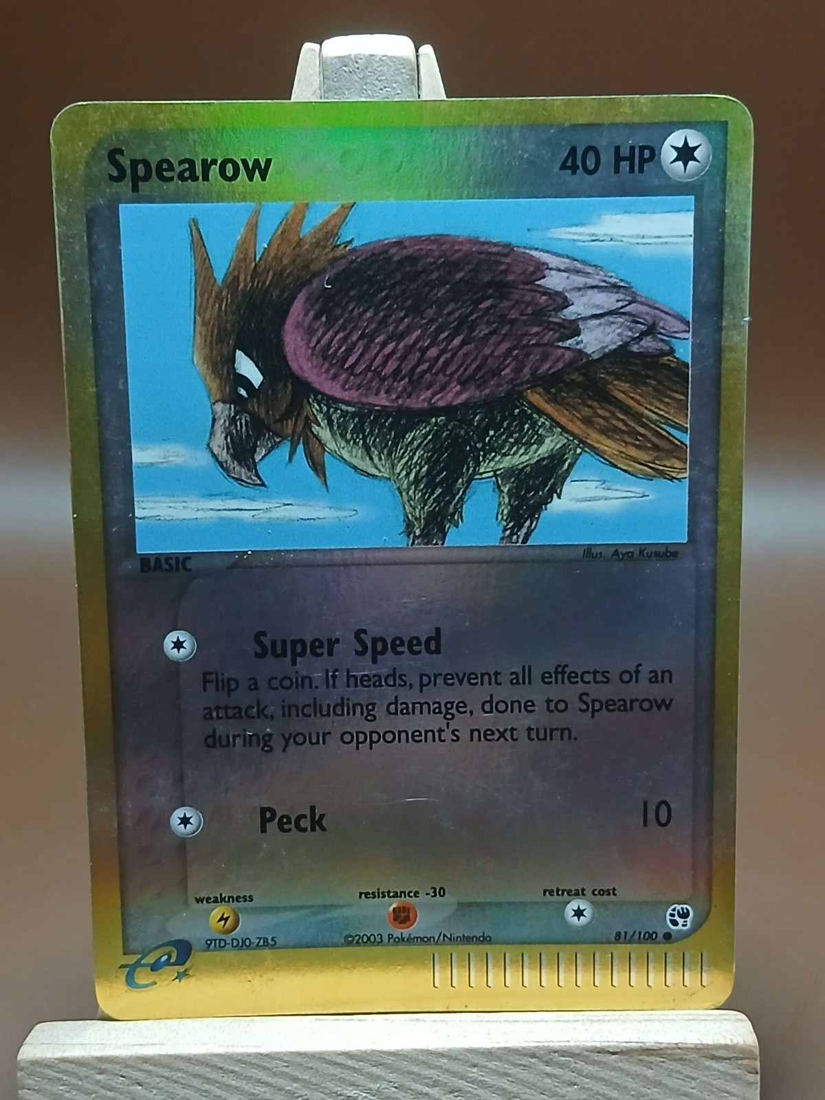 eReader HP POKEMON SPEAROW 81/100  Reverse Holo SANDSTORM