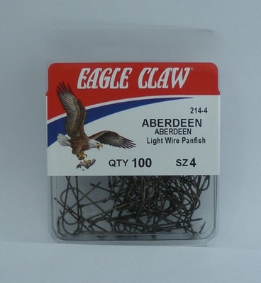 Eagle Claw 214H-4 Bronze Draht Aberdeen Haken Größe 4 100CT