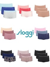 Sloggi Short Briefs Knickers GO Crush 3 Pack 95% Organic Cotton Briefs Knickers