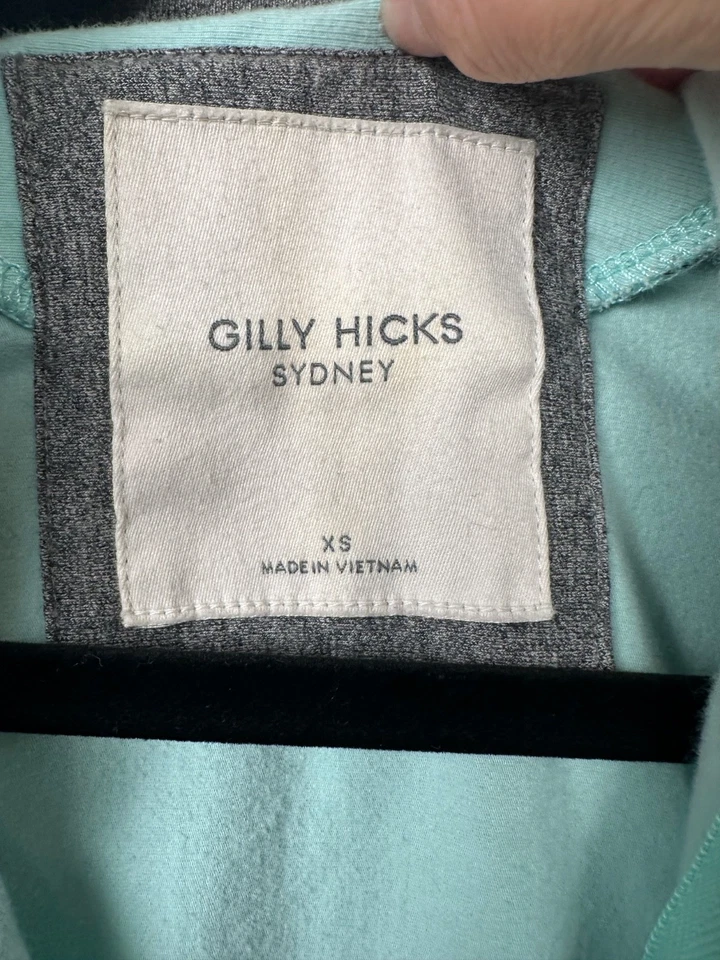 Chaqueta Pullover Deportiva Gilly Hicks Sydney Gris Como Nueva 1/4 Cremallera Para Mujer XS A15 Foto 3 de 4