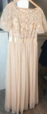 Ever Pretty Gold Sequin Floral Tulle Fairy Party Maxi Dress Bridal Glamour 4XL