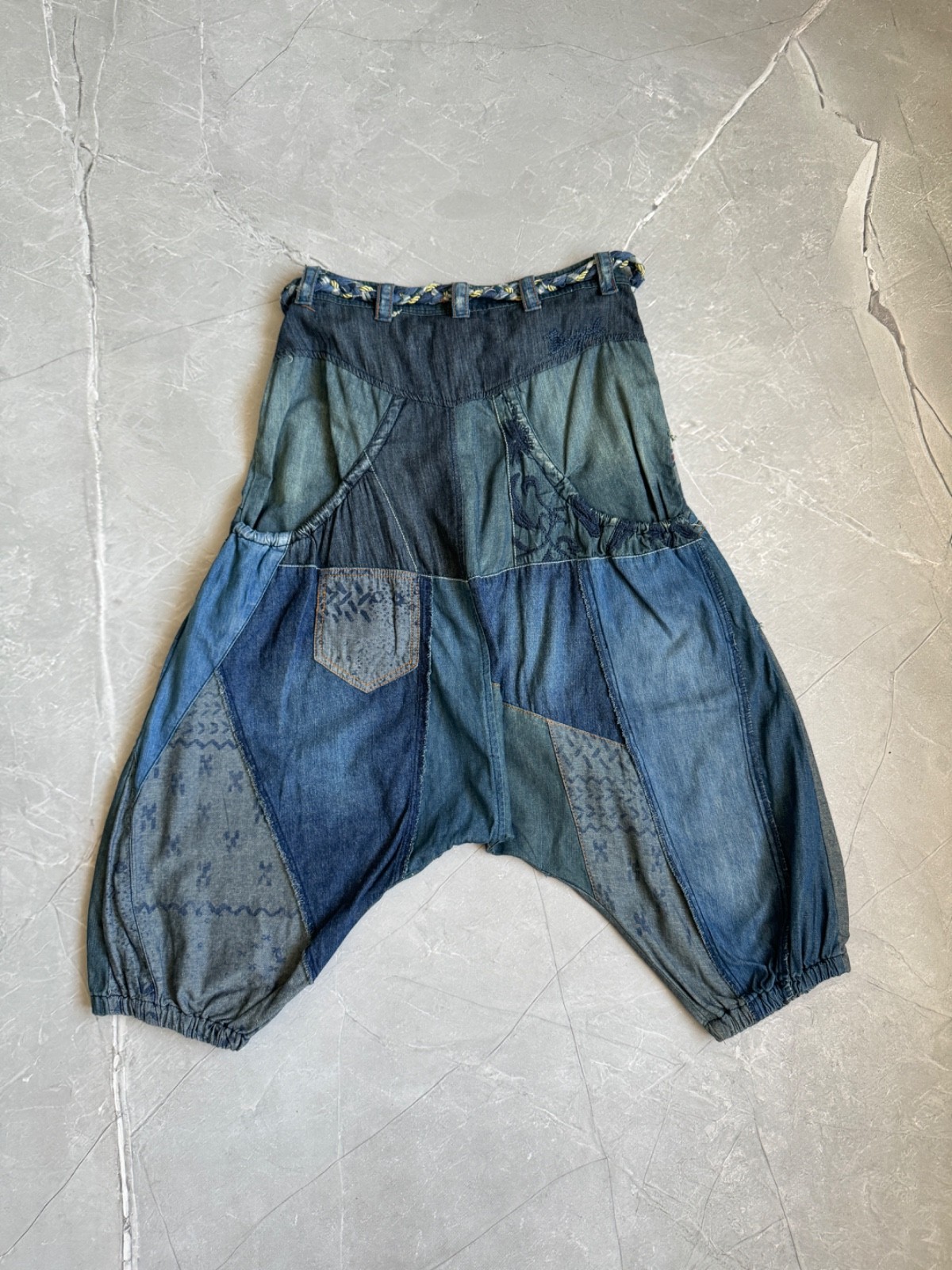 Desigual Multipocket Patchwork Baggy Drop Crotch … - image 3