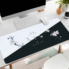 40 90cm Extra Large Anime Gaming Mouse Pad - Japanese Manga Style Black  White