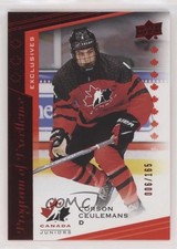 2021 Upper Deck Team Canada Juniors Exclusives 6/165 Corson Ceulemans #131 u2v