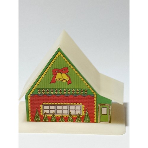 Vtg Christmas Tree Lighted Houses 6 Buildings Homes & Stores (cb5) - Picture 5 of 8