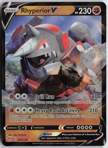 Rhyperior V 095/189 Darkness Ablaze Holo Ultra Rare