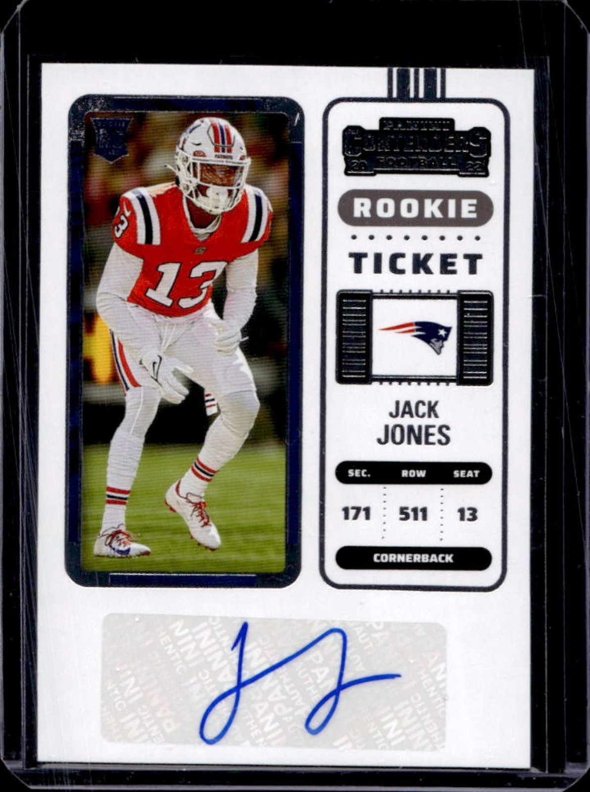 Jack Jones Panini Contenders #210 Autograph
