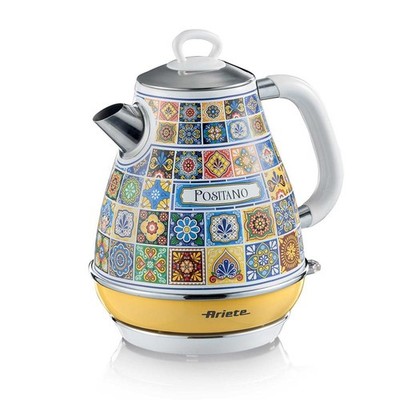 Ariete 2869 Elektrischer Wasserkocher Positano 1,7 L Edelstahl 2000W bunt