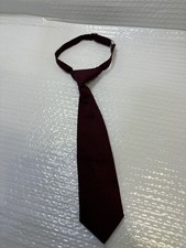 Boys Adjustable Burgundy necktie