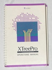 XTREE Operations Manual Professional Disk Management MS-DOS 1st Edition 1987 