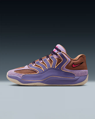 Nike KD18 B.A.D Kevin Durant Basketball Shoes Purple Brown Men's