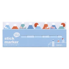 Mind Wave Stick Marker, Japanese Series, Sticky Notes (Mount Fuji)_