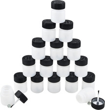 Paint Touch up Bottles, 30 Pieces Touch up Plastic Bottle with Brush and Mixing