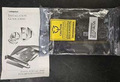 NEW Adaptec ASC-29160 64bit PCI-x Ultra 160 SCSI controller card - NOS SEALED
