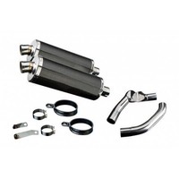Honda CBR F 1000 1987-1999 Delkevic Ovaler Auspuff 350 Mm Carbon Paar