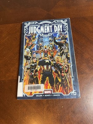 Marvel Judgment Day Avengers X-Men Eternals TPB Graphic Novel Library Copy